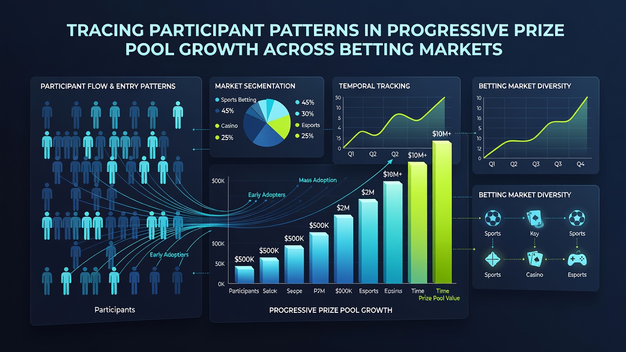 Chart illustrating regional variations in betting pool participation rates and growth trends